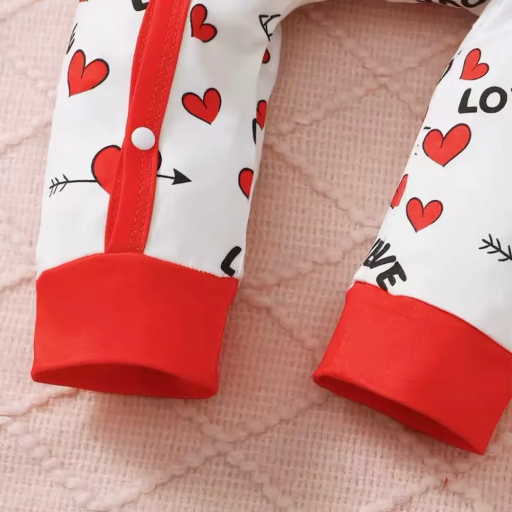 New Love Heart Print sleeper outfit NB 0-1 month